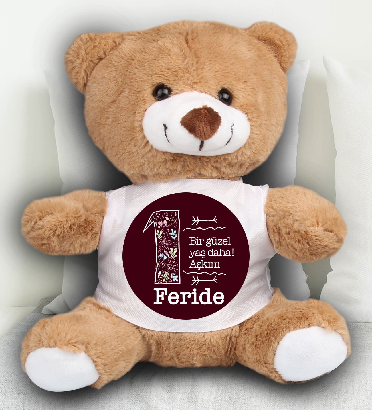 eJOYA Kişiye Özel İyi ki Doğdun Peluş Ayıcık 23 cm 81890