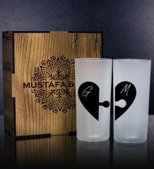 eJOYA Kişiye Özel Kutusunda 2'li Rakı Bardağı Hediye Seti 107139
