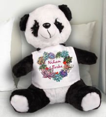 eJOYA Kişiye Özel Çiçekten Kalp Temalı Peluş Ayıcık 23 cm 81896