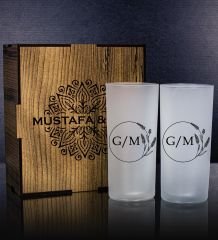 eJOYA Kişiye Özel Kutusunda 2'li Rakı Bardağı Hediye Seti 107142
