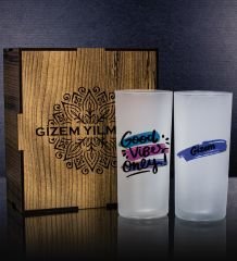 eJOYA Kişiye Özel Kutusunda 2'li Rakı Bardağı Hediye Seti 107144