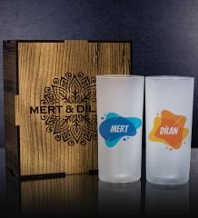 eJOYA Kişiye Özel Kutusunda 2'li Rakı Bardağı Hediye Seti 107146