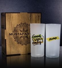 eJOYA Kişiye Özel Kutusunda 2'li Rakı Bardağı Hediye Seti 107149