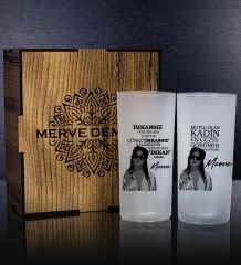 eJOYA Kişiye Özel Kutusunda 2'li Rakı Bardağı Hediye Seti 107150