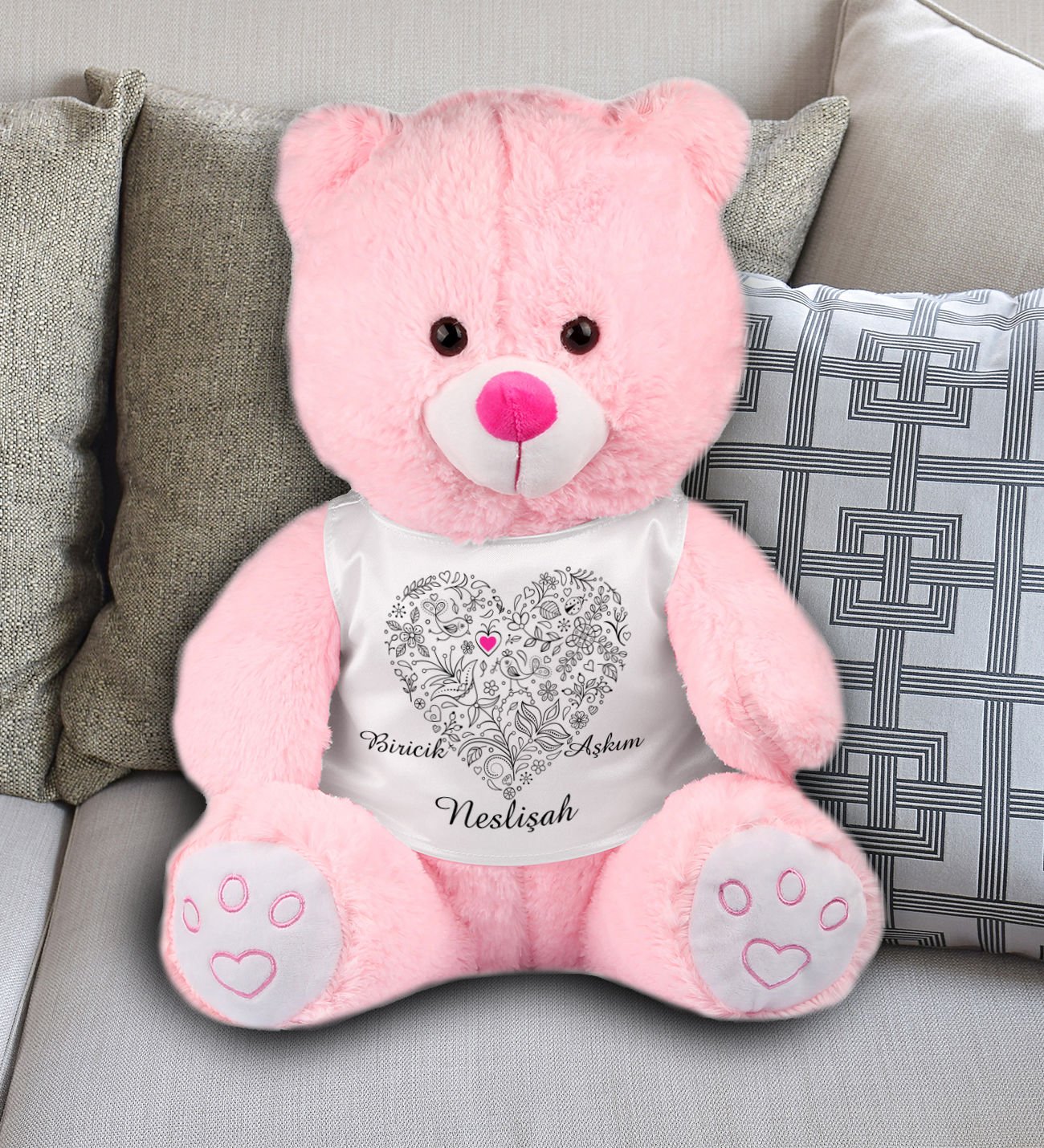 eJOYA Kişiye Özel Sevgili Temalı Peluş Ayıcık 45 cm 81942