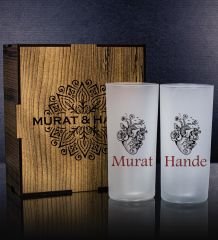 eJOYA Kişiye Özel Kutusunda 2'li Rakı Bardağı Hediye Seti 107151