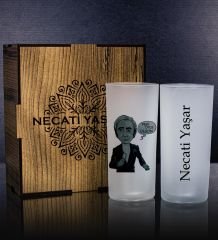eJOYA Kişiye Özel Kutusunda 2'li Rakı Bardağı Hediye Seti 107154