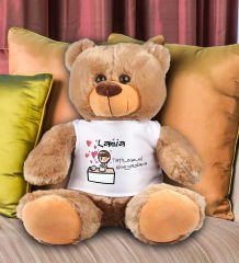 eJOYA Kişiye Özel Nice Yaşlara Temalı Peluş Ayıcık 45 cm 81958