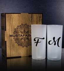 eJOYA Kişiye Özel Kutusunda 2'li Rakı Bardağı Hediye Seti 107167