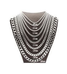 eJOYA Erkek Gümüş Sıkı Gurmet 2,15 mm Zincir Kolye 84674