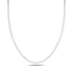 eJOYA Erkek Gümüş Sıkı Gurmet 2,75 mm Zincir Kolye 84675