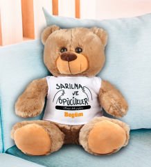 eJOYA Kişiye Özel Sarılma ve Öpücükler Temalı Peluş Ayıcık 45 cm 81960