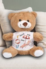 eJOYA Ayıcık Tatil İster Temalı Peluş Ayıcık 23 cm 82196