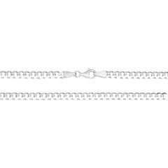 eJOYA Erkek Gümüş Sıkı Gurmet 4,3 mm Zincir Kolye 84677