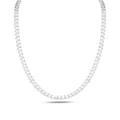 eJOYA Erkek Gümüş Sıkı Gurmet 5 mm Zincir Kolye 84678