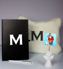 eJOYA Kişiye Özel Defter Kalem Fotoğraflı Melek Notluk Ve Peluş Çanta Hediye Seti 106918
