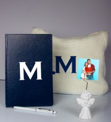 eJOYA Kişiye Özel Defter Kalem Fotoğraflı Melek Notluk Ve Peluş Çanta Hediye Seti 106922