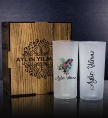 eJOYA Kişiye Özel Kutusunda 2'li Rakı Bardağı Hediye Seti 107179