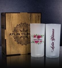 eJOYA Kişiye Özel Kutusunda 2'li Rakı Bardağı Hediye Seti 107181