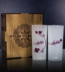 eJOYA Kişiye Özel Kutusunda 2'li Rakı Bardağı Hediye Seti 107182