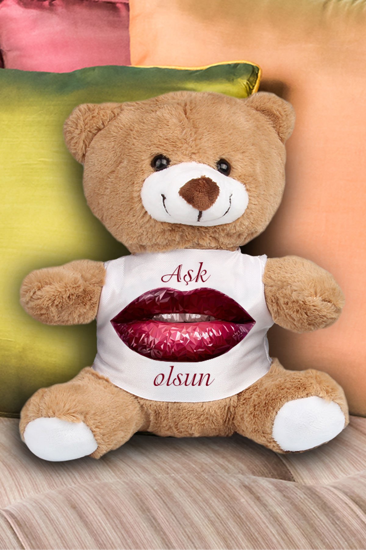 eJOYA Aşk Olsun Temalı Peluş Ayıcık 23 cm 82210