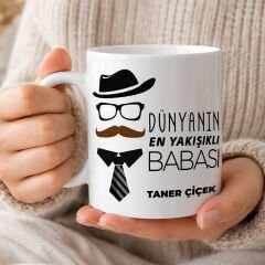 eJOYA Babalar Günü Temalı Kişiye Özel Kupa Bardak 116521