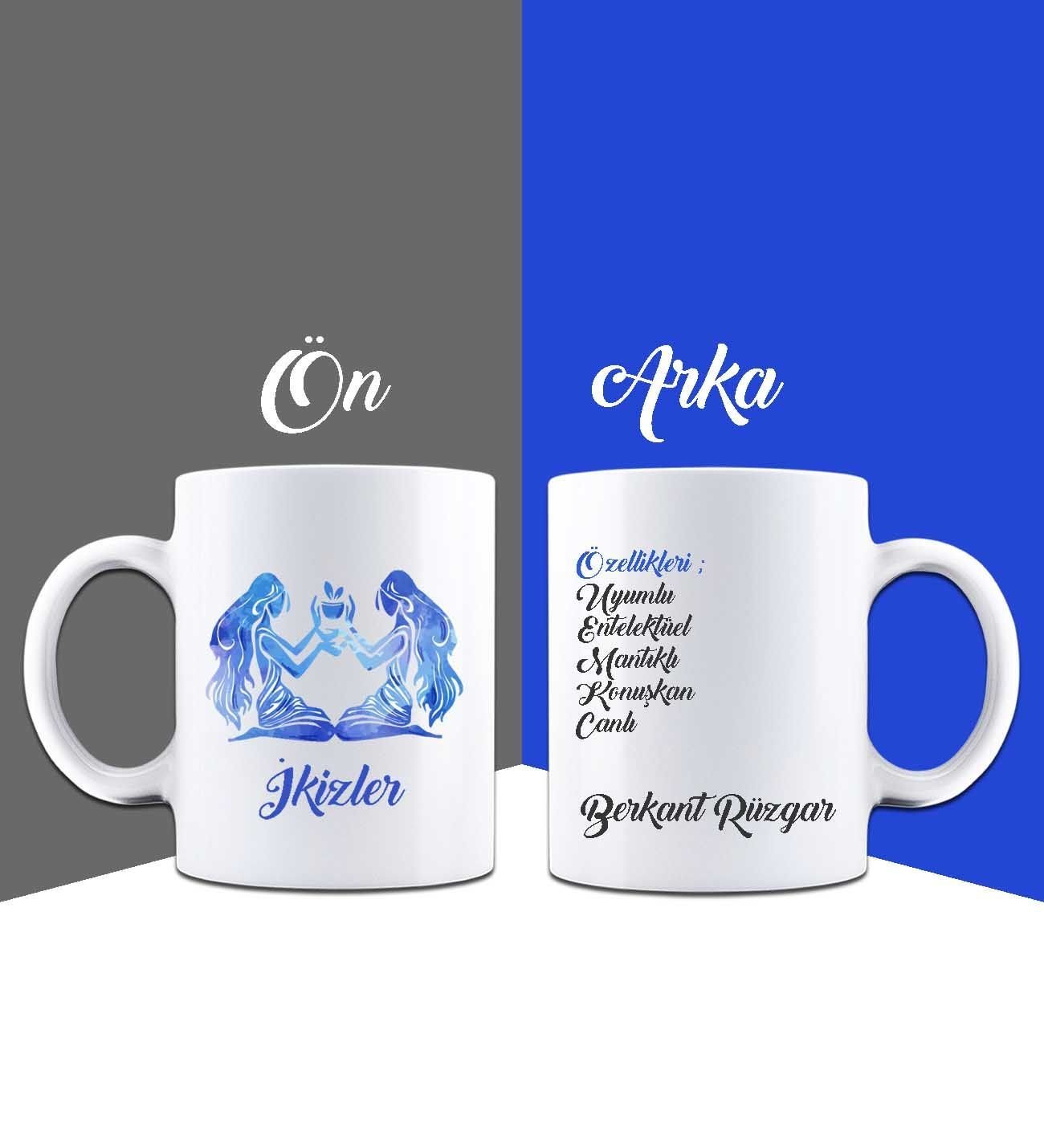eJOYA Kişiye Özel İkizler Burcu Kupa Bardak 85931