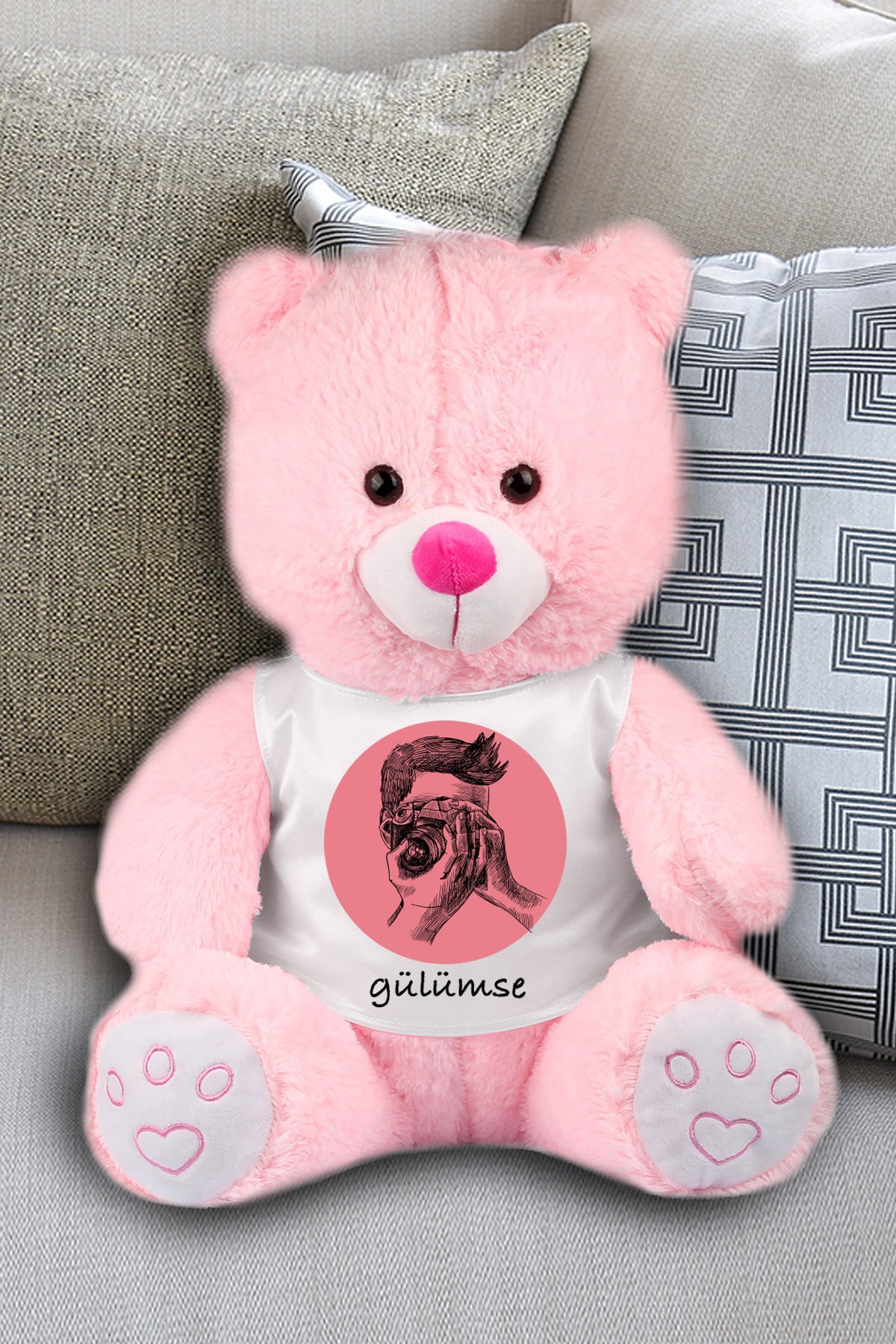 eJOYA Gülümse Temalı Peluş Ayıcık 45 cm 82219