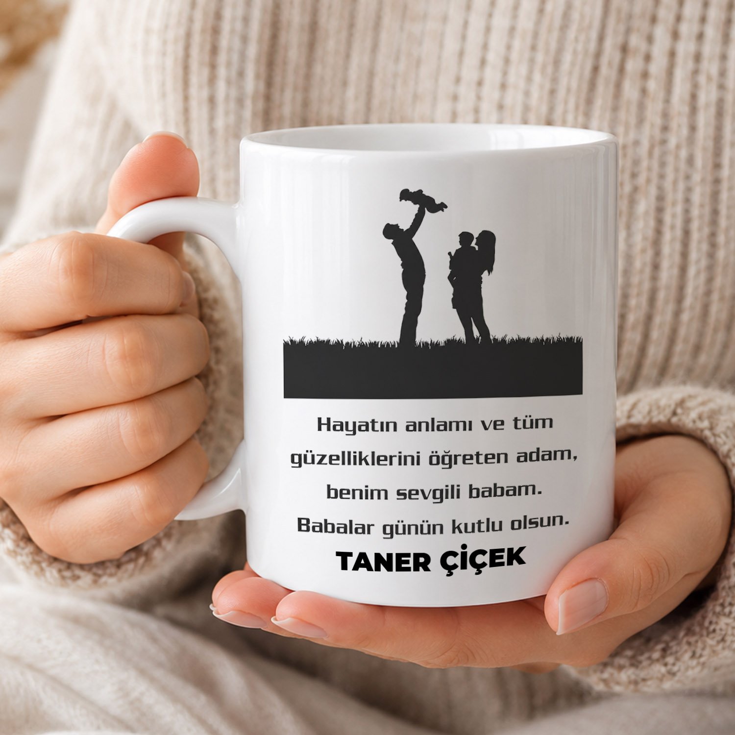 eJOYA Babalar Günü Temalı Kişiye Özel Kupa Bardak 116529