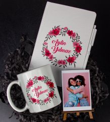 eJOYA Kişiye Özel İsim Temalı Defter Kalem Kupa Ve Fotoğraflık Hediye Seti 85966