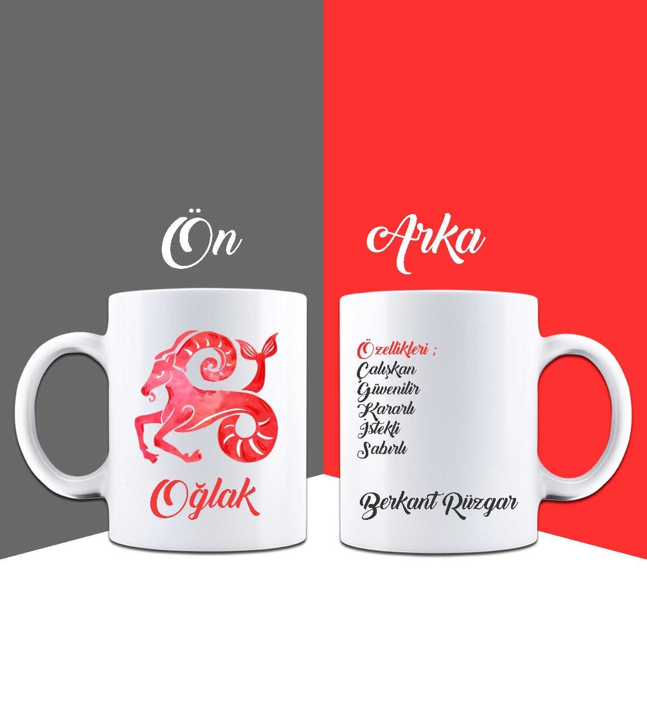 eJOYA Kişiye Özel Oğlak Burcu Kupa Bardak 85934