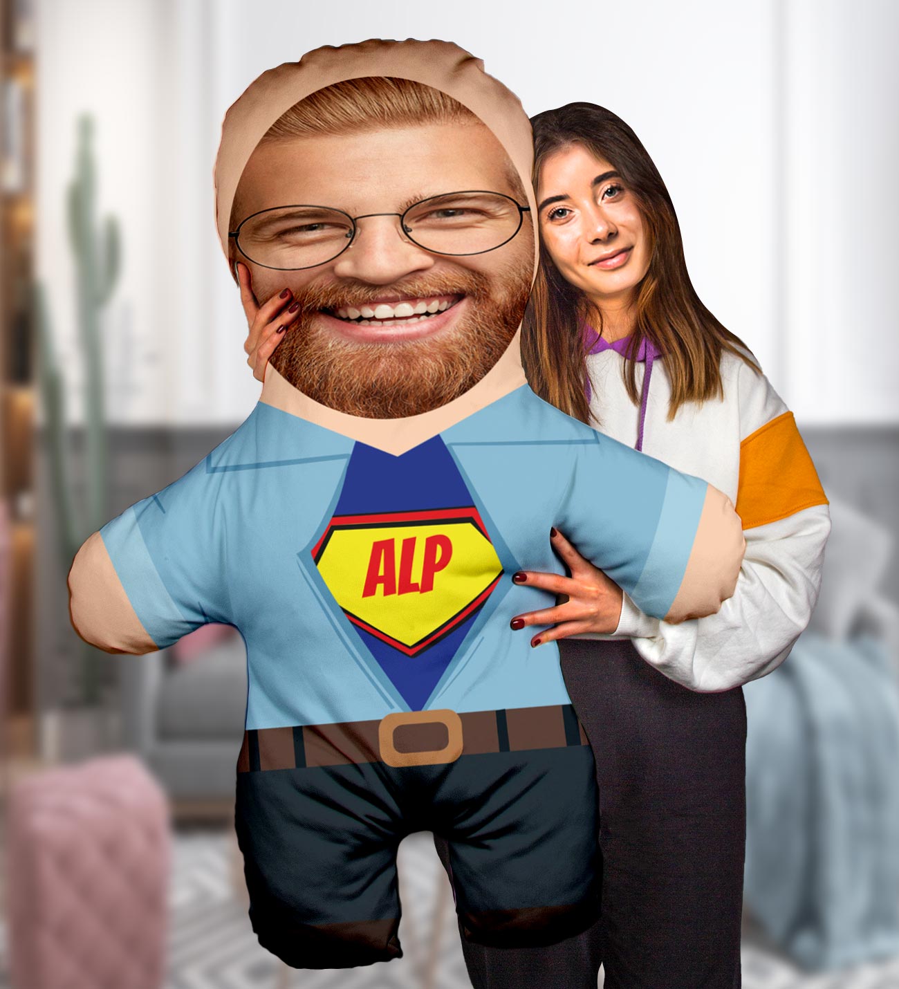 eJOYA  Süper Babam Peluş Oyuncak 100x80 cm 114794