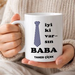 eJOYA Babalar Günü Temalı Kişiye Özel Kupa Bardak 116532