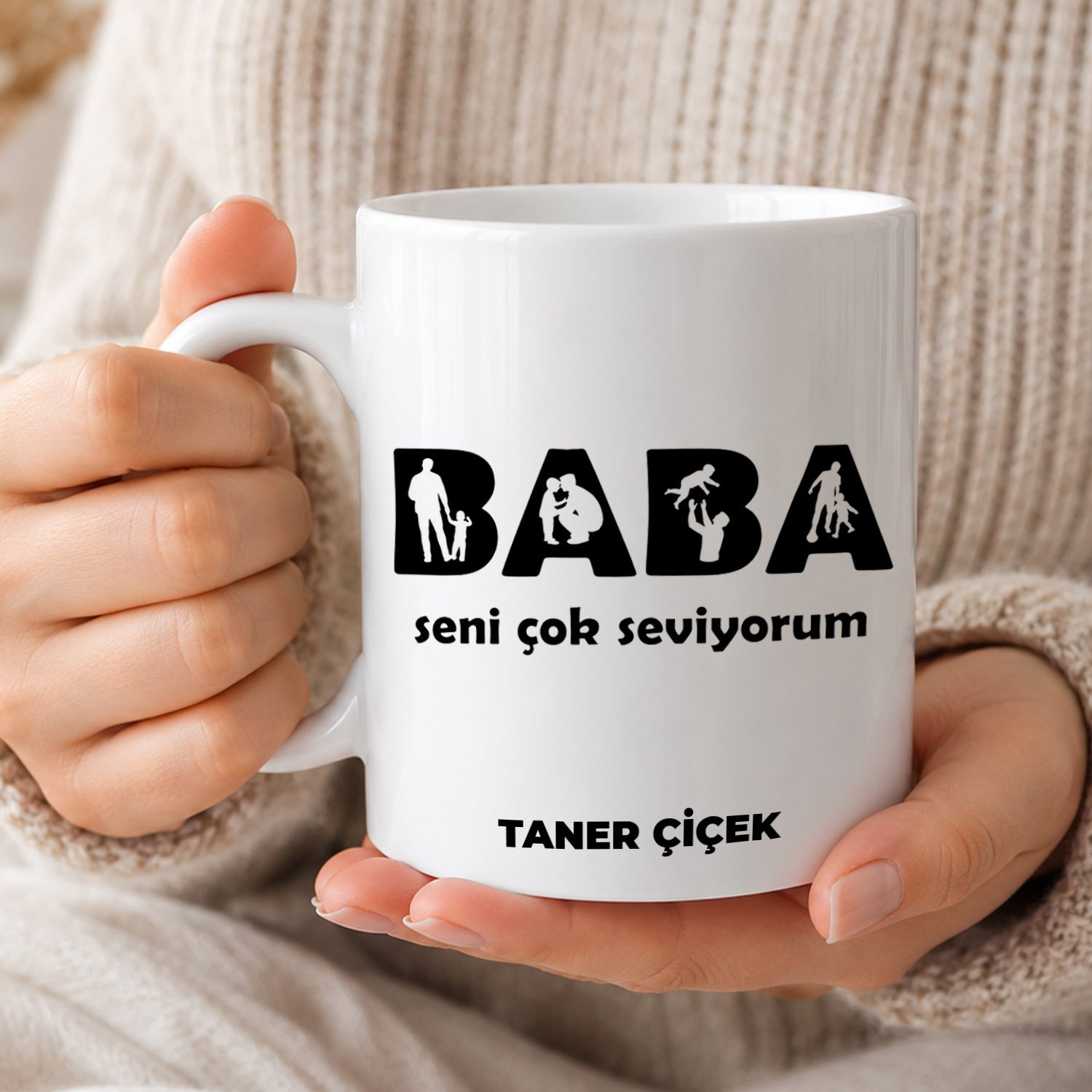 eJOYA Babalar Günü Temalı Kişiye Özel Kupa Bardak 116533