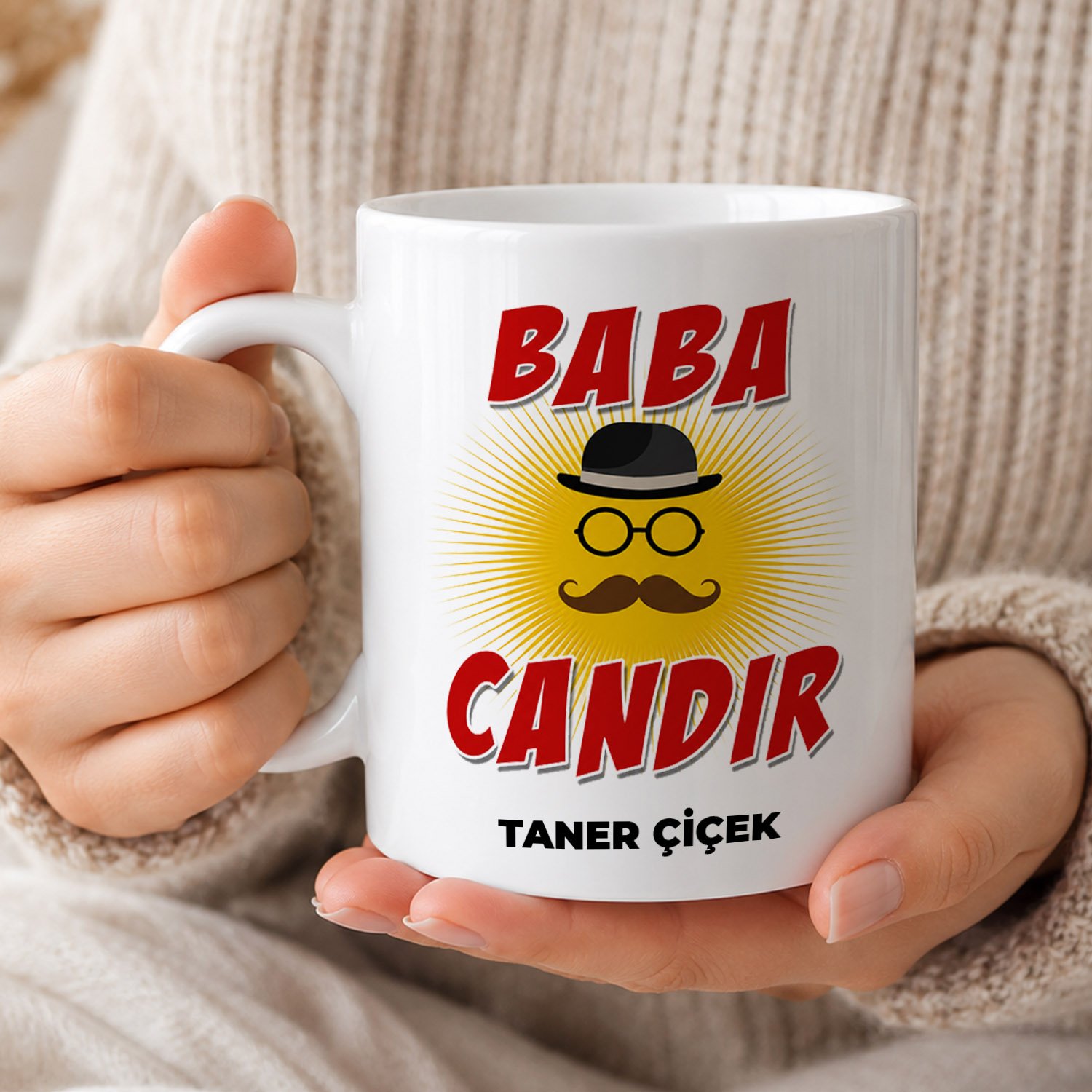 eJOYA Babalar Günü Temalı Kişiye Özel Kupa Bardak 116534