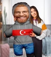 eJOYA  Kişiye Özel Fotoğraflı 29 Ekim'e Özel  Peluş Oyuncak 100x80 cm 114798