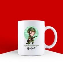 eJOYA Kişiye Özel En Büyük Asker Kupa Bardak 85940
