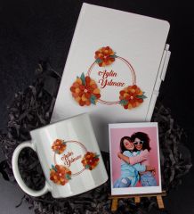 eJOYA Kişiye Özel İsim Temalı Defter Kalem Kupa Ve Fotoğraflık Hediye Seti 85972