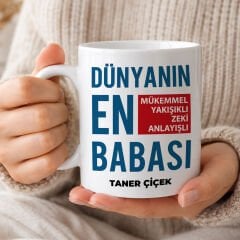 eJOYA Babalar Günü Temalı Kişiye Özel Kupa Bardak 116538