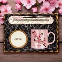 eJOYA Kişiye Özel Tasarım Kupa & Bardak Altlığı & Tütsü Kayığı Hediye Kutusu 114039