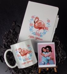 eJOYA Kişiye Özel İsim Temalı Defter Kalem Kupa Ve Fotoğraflık Hediye Seti 85975