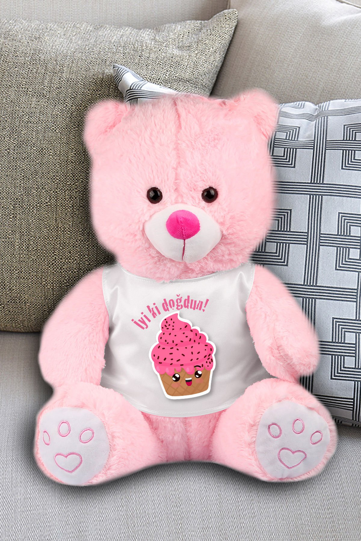 eJOYA İyiki Doğdun Temalı Peluş Ayıcık 45 cm 82239