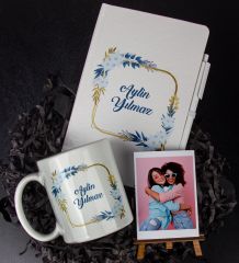 eJOYA Kişiye Özel İsim Temalı Defter Kalem Kupa Ve Fotoğraflık Hediye Seti 85977