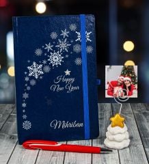 eJOYA Yeni Yıla Özel Defter Kalem Ve Fotoğraflı Çam Ağacı Notluk Hediye Seti 110665