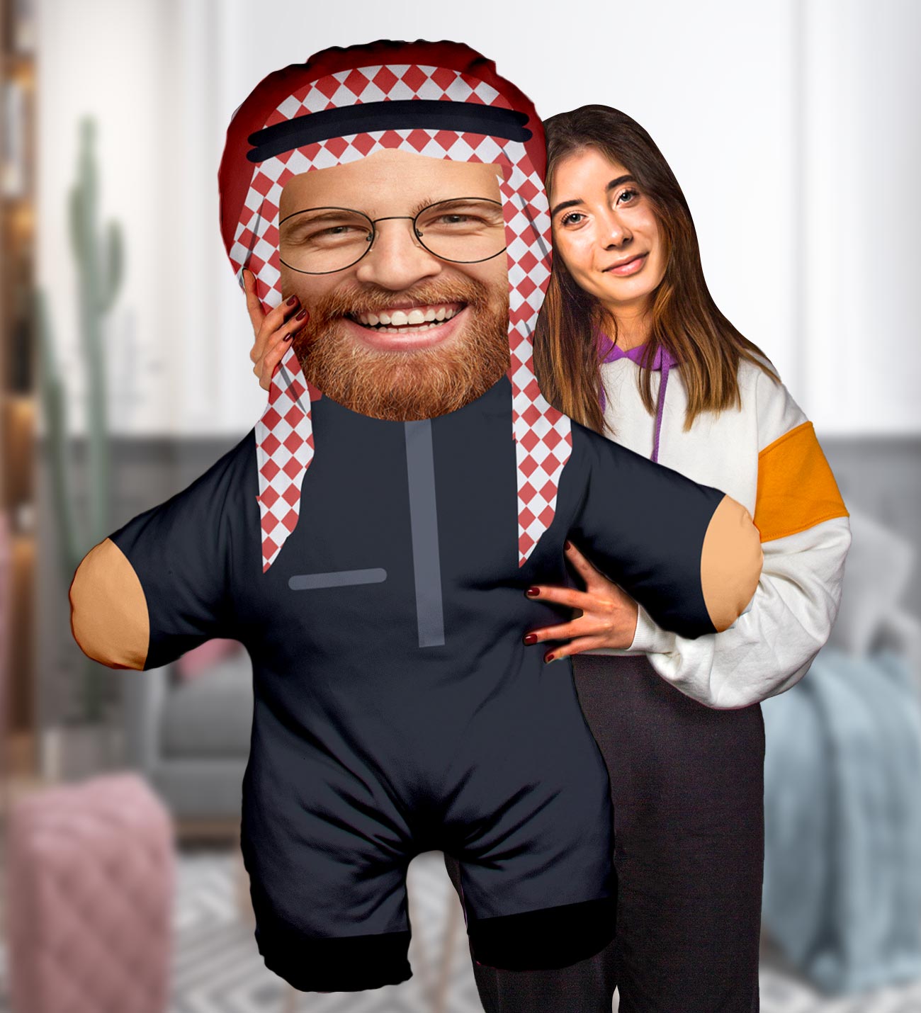 eJOYA Arap Şeyhi Peluş Oyuncak 100x80 cm 114812