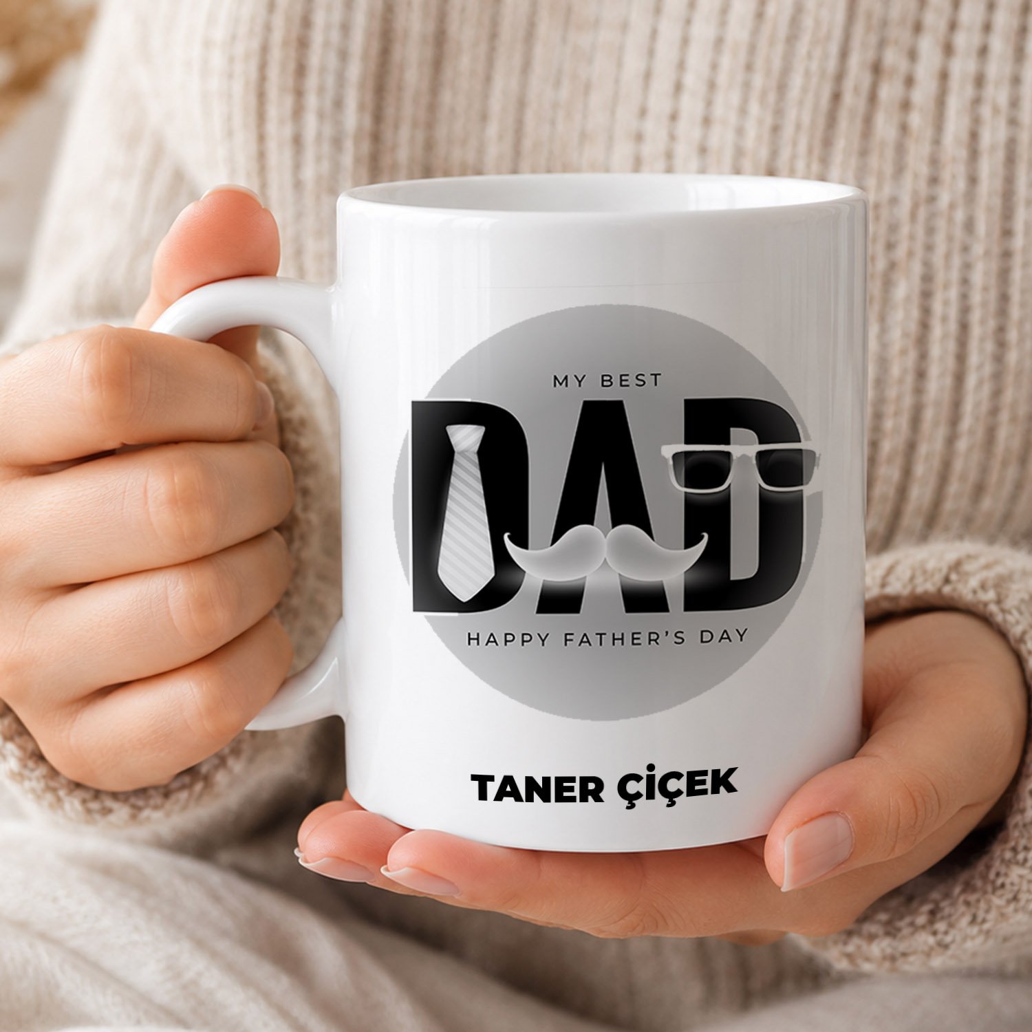 eJOYA Babalar Günü Temalı Kişiye Özel Kupa Bardak 116551