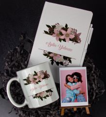 eJOYA Kişiye Özel İsim Temalı Defter Kalem Kupa Ve Fotoğraflık Hediye Seti 85989
