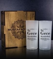 eJOYA Kişiye Özel Kutusunda 2'li Rakı Bardağı Hediye Seti 107219