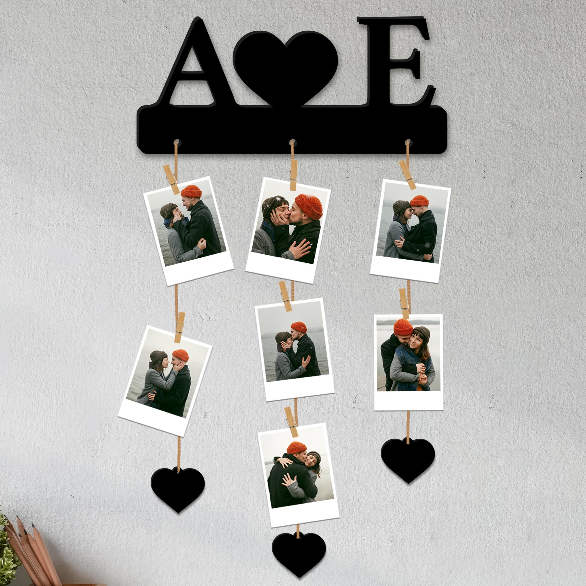 eJOYA Kişiye Özel 7'li Pola Kart & Fotoğraf Askısı 114056