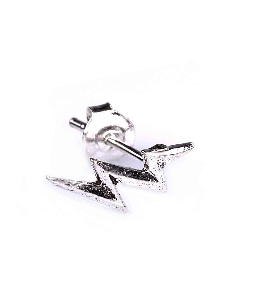 eJOYA Gümüş Şimşek Erkek Küpesi 14 x 5 mm 73917